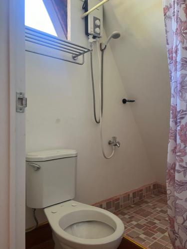 圣胡安Fun Da House的一间带卫生间和淋浴的浴室