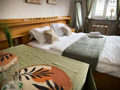 Hotel Ochsen, Dekos Restaurant客房内的一张或多张床位