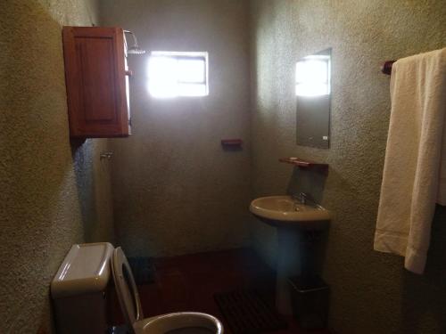 KaatheneIkweta Country Inn Maua的一间带水槽和卫生间的小浴室