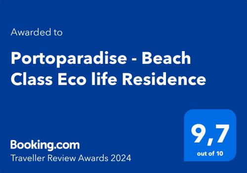 嘎林海斯港Portoparadise - Beach Class Eco life Residence的蓝标与文科生海滩课生态生活复原力