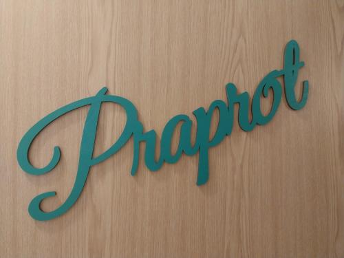 莫斯特拉纳Apartma Praprot的木墙上表示快乐的标志
