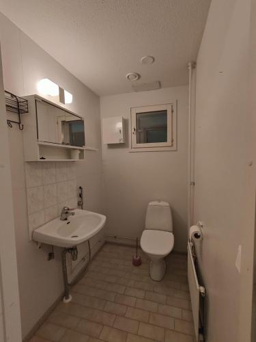 ReisjärviKetola Apartments Reisjärvi的浴室配有白色卫生间和盥洗盆。