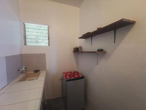 BoljoonSea Esta Beach House的一个带水槽和窗户的小厨房