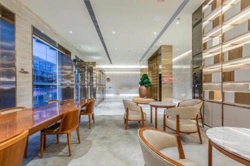 Ji Hotel Wuhan Hanyang Wangjiawan酒廊或酒吧区