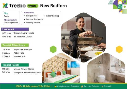 马迪凯里Treebo Trend New Redfern - Madikeri的一个新餐馆的网站,有女人烹饪食物