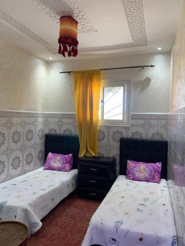 Dar Sultan Oualidia客房内的一张或多张床位