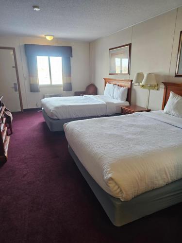 科迪贝尔图斯酒店的酒店客房,设有两张床和一张沙发