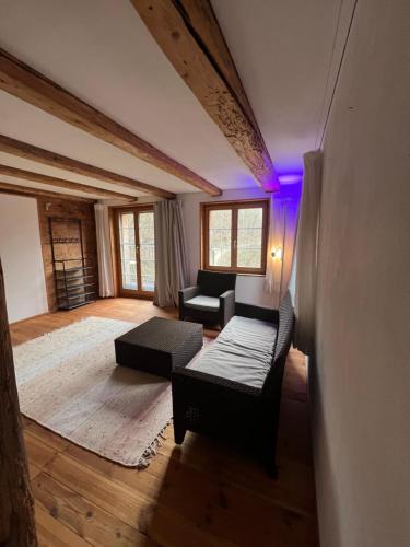 圣加仑Alpen Oase Natur的客厅配有沙发和桌子