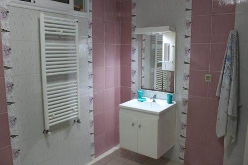 苏塞Dar Sarra的一间带水槽和镜子的浴室