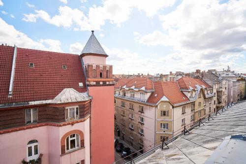 布达佩斯温馨友好II号公寓的从建筑物屋顶上可欣赏到风景