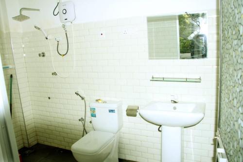 高尔Lion House的一间带卫生间和水槽的浴室