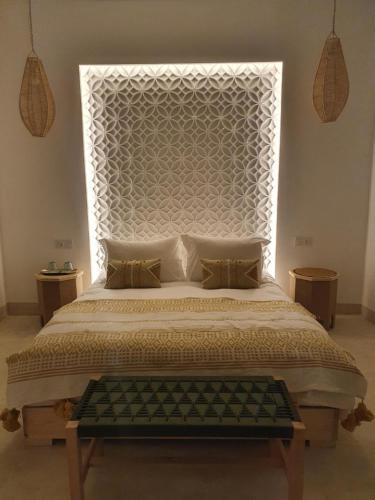 Riad Fisaline en exclusivité pour vous à Marrakech客房内的一张或多张床位