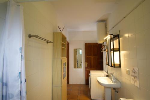 TodoqueCasa Tanausu的一间带水槽和淋浴的小浴室