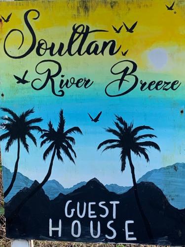 RiversdaleSoultan River Breeze Guest House的墙上棕榈树的画