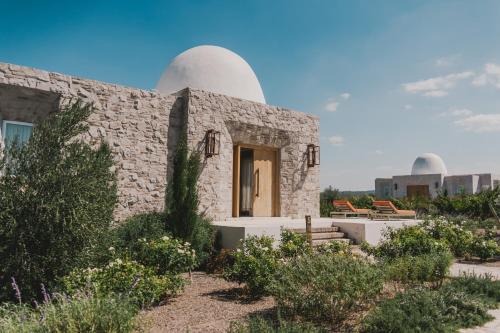 AgreloChozos Resort的一座建筑的顶部有两个天文台