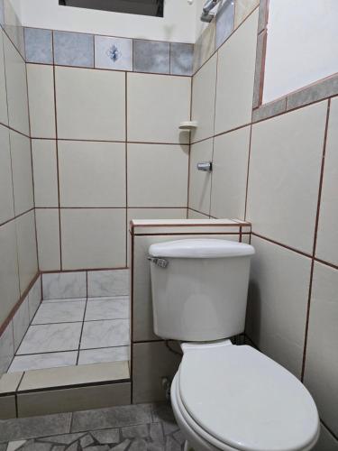 圣何塞Rohrmoser Geromax parque avion的一间带卫生间和淋浴的浴室