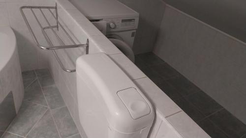 普拉JAN3的一间带卫生间和水槽的小浴室