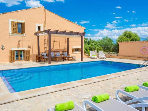 Can CorrÓ - Villa With Private Pool In Alcúdia Free Wifi内部或周边的泳池