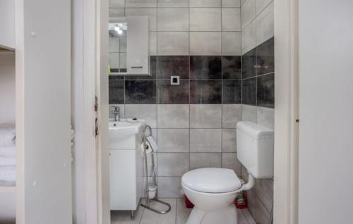 茨里克韦尼察Villa Dora ##2的浴室配有白色卫生间和盥洗盆。