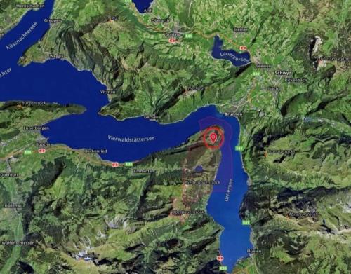 塞利斯贝格LakeHill72的红圆的爱尔兰地图