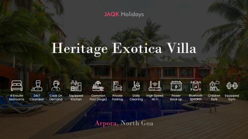 巴加Heritage Exotica Villa - 4BHK, Baga的传统异国情调别墅的网站
