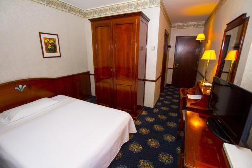 圣文森特德拉别墅酒店的配有一张床和一台平面电视的酒店客房