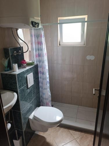 莫斯塔尔Apartments Calimero的一间带卫生间和淋浴的浴室