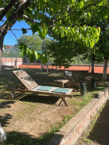 彼得罗瓦拉丁Vikendica S, Alibegovac的公园内的吊床和野餐桌