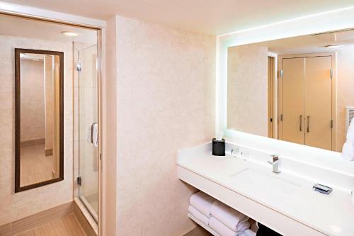 坦培坦佩巴特斯菲尼克斯万豪度假酒店的一间带水槽和镜子的浴室