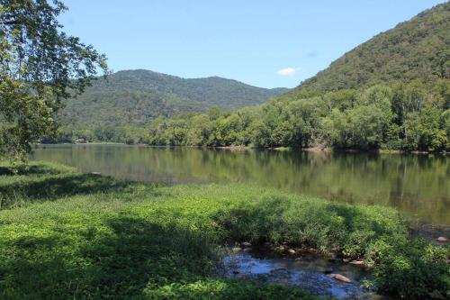 HintonRiverfront Property in NRG National Park near Sandstone Falls- Wi-Fi, Pet-Friendly的山 ⁇ 的河流