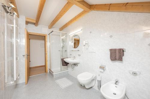 多比亚科Klaudehof的一间带卫生间和水槽的浴室