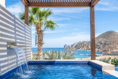 卡波圣卢卡斯1 Homes Preview Cabo的海景游泳池