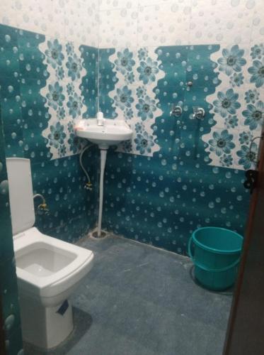 DoiwālaJolly Hill Stay的一间带卫生间和水槽的浴室