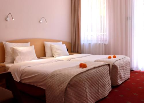 Hotel Nad Mrogą客房内的一张或多张床位