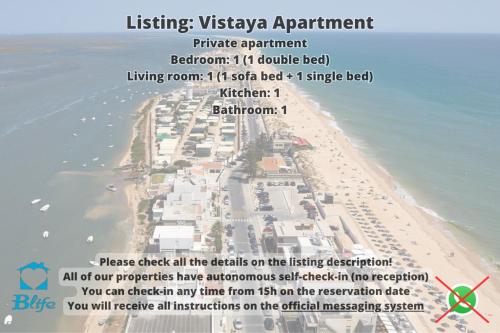 法鲁BLife Vistaya private apartment的海滩上的度假村的传单