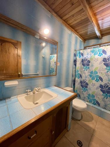 基多Quinta Suria的一间带水槽和卫生间的浴室