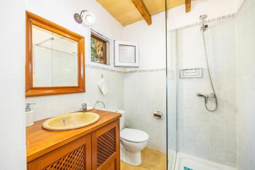 德阿Es Porcho的一间带水槽、卫生间和淋浴的浴室