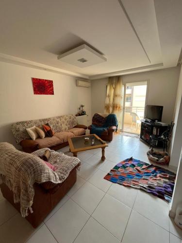 北哈马默特Agorami的客厅配有沙发和桌子