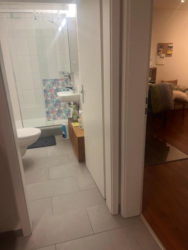 吉维西伊兹Happy的一间带卫生间和水槽的浴室