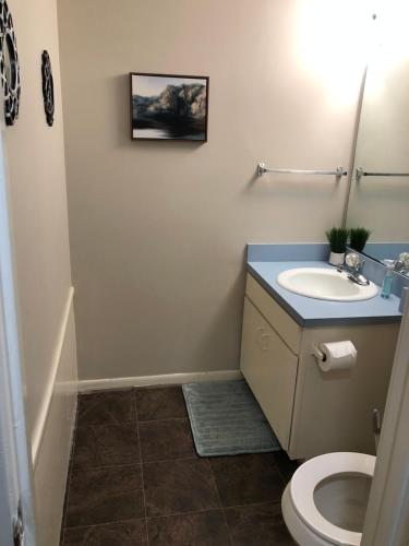 帕里斯SSS Guest Home的一间带水槽和卫生间的浴室