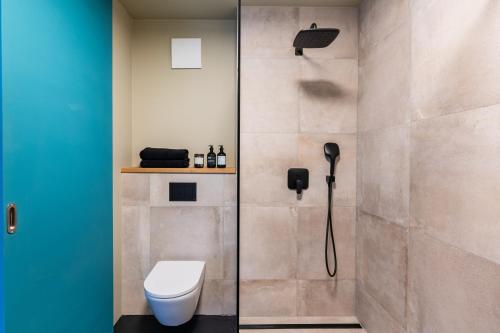 贡德尔芬根FRIZ Art的一间带卫生间和淋浴的浴室