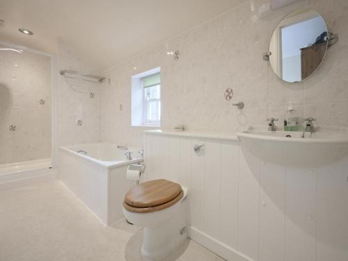 Applethwaite4 Bed in Applethwaite SZ434的白色的浴室设有卫生间和水槽。