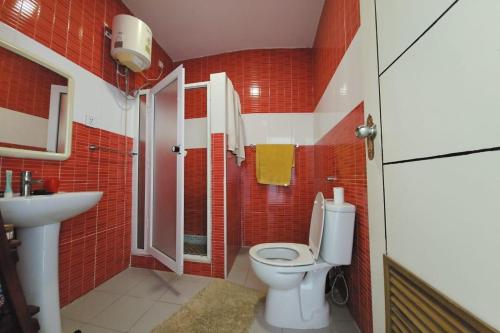 VianaCountry House的一间带卫生间和水槽的浴室