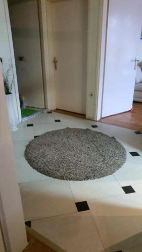 米特罗维察Mbretersha Teuta的隔壁的地板上有一个地毯的房间