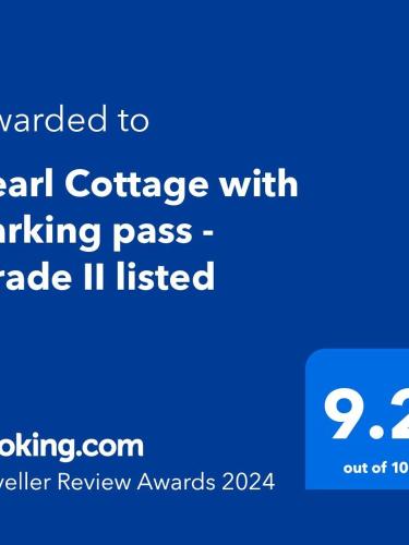 布里克瑟姆Pearl Cottage with parking pass - Grade II listed的蓝标,文字翻译成肾软骨,步行通过级二