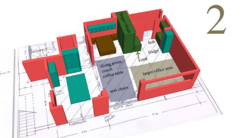 雅典ATHENIAN GARDEN LOFT的图画上建筑物的图表