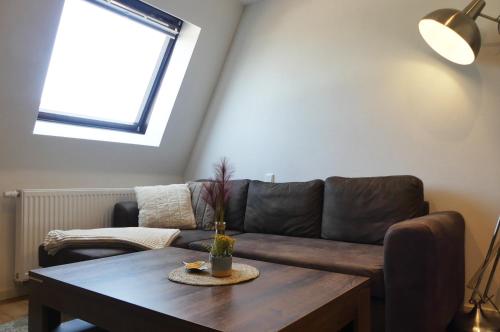 Mimalou möbliertes Apartment in Zwickau的休息区