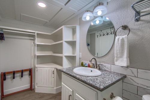 新布朗费尔斯River Hippie RRC A302的一间带水槽和镜子的浴室
