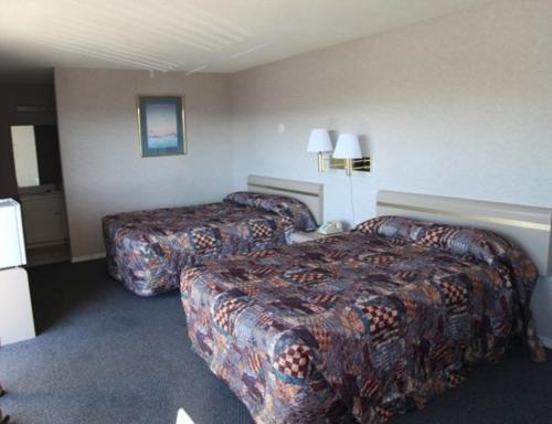 西塔科西塔旅馆的一间酒店客房,房间内设有两张床
