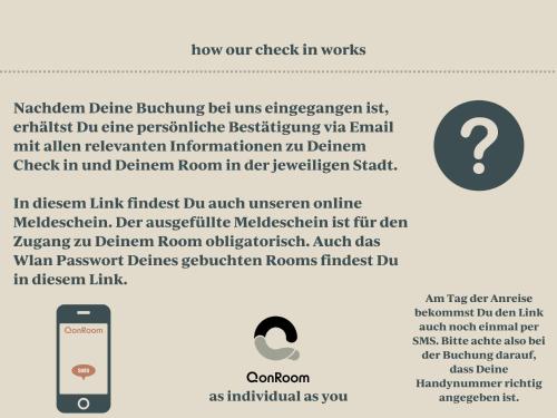 迪伦堡Qonroom - as individual as you - Dillenburg的带有验证文本的手机屏幕截图